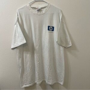 HP Computers hewlett packard shirt white vintage tech tee 2xl